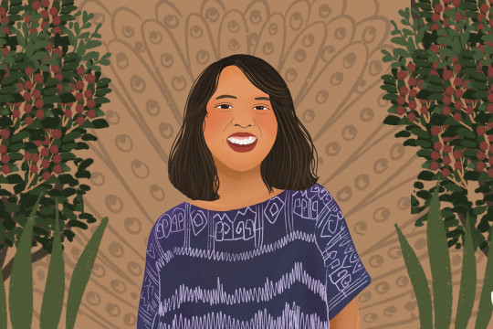 Sumarni Laman, a Dayak youth and Coordinator of the Kalimantan Youth Act ©Pantau Gambut