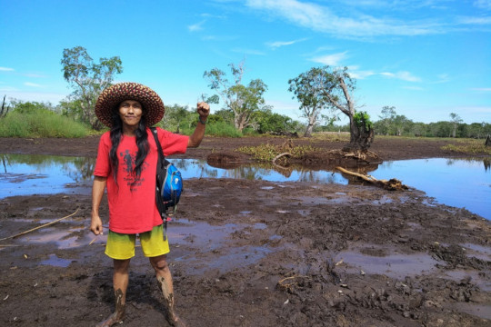 Executive Director of Walhi South Kalimantan and Coordinator of Simpul Jaringan Pantau Gambut - South Kalimantan ©Pantau Gambut