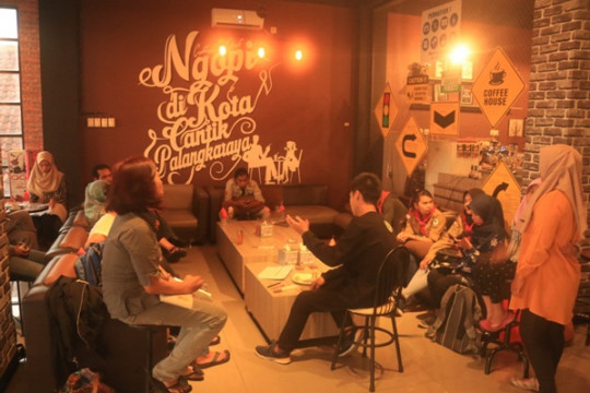 The discussion among Pantau Gambut local networks in Central Kalimantan ©Pantau Gambut