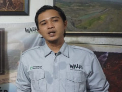 Executive Director of WALHI South Sumatra and Coordinator of Simpul Jaringan Pantau Gambut South Sumatra ©Gatra