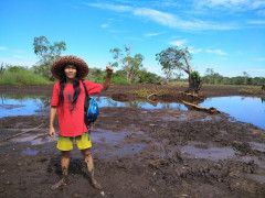 Executive Director of Walhi South Kalimantan and Coordinator of Simpul Jaringan Pantau Gambut - South Kalimantan ©Pantau Gambut