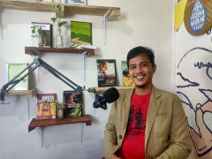 Executive Director of Walhi South Sumatra and Coordinator of Simpul Jaringan Pantau Gambut South Sumatra ©Baim