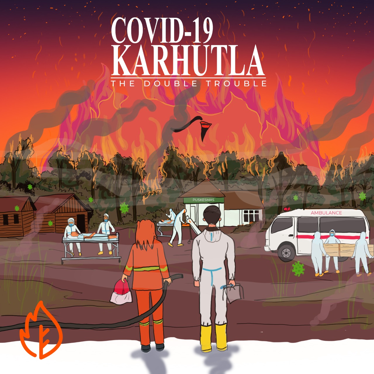 The threat of COVID and forest and land fires ©Pantau Gambut